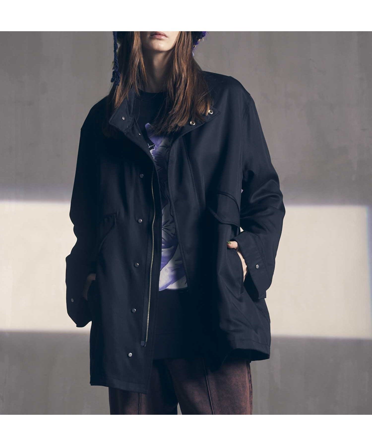 【メゾンスペシャル/MAISON SPECIAL】のLyocell Twill Chambray Prime-Over Middle Mods Coat 人気、トレンドファッション・服の通販 founy(ファニー) 　ファッション　Fashion　レディースファッション　WOMEN　アウター　Coat Outerwear　コート　Coats　モッズ/フィールドコート　Mods Coats/Field Coats　シャンブレー　Chambray　ショルダー　Shoulder　スタイリッシュ　Stylish　スタンド　Stand　スリット　Slit　ツイル　Twill　ドット　Dot　ドレープ　Drape　ドロップ　Drop　人気　Popularity　パターン　Pattern　フラップ　Flap　フロント　Front　ポケット　Pocket　ミドル　Middle　ミリタリー　Military　モッズコート　Mod Coat　 other-1|ID: prp329100004318247 ipo3291000000029951757