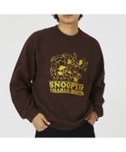 【ジャーナルスタンダード レリューム/JOURNAL STANDARD relume / MEN】のPEANUTS*SPORTS WEAR by relume 別注 クルーネック スウェット HOLIDAY ブラウン|ID: prp329100004318400 ipo3291000000030287083