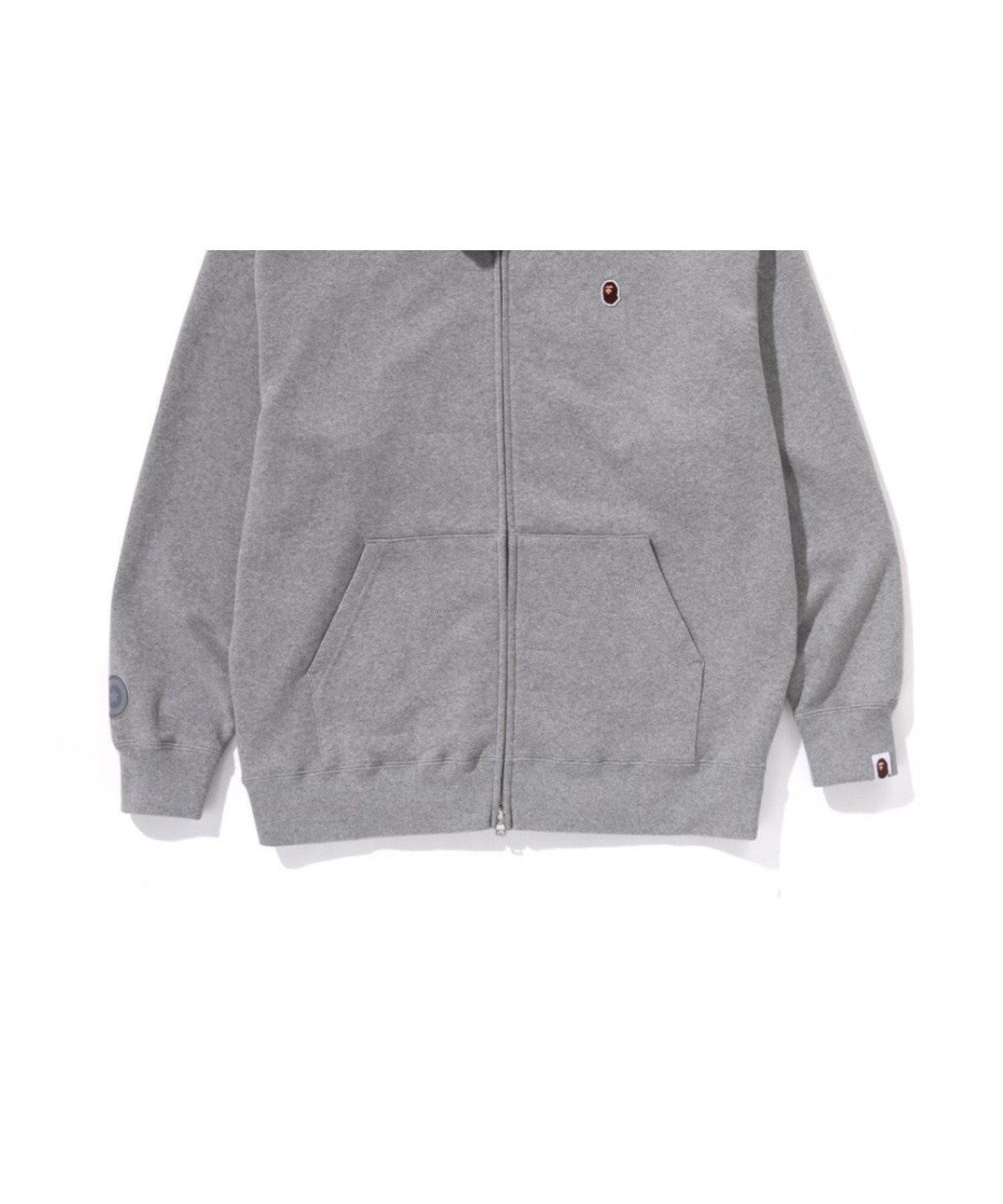 【その他のブランド/Other】のONE POINT APE HEAD SHARK RELAXED FIT ZIP HOODIE インテリア・キッズ・メンズ・レディースファッション・服の通販 founy(ファニー) 　ファッション　Fashion　メンズファッション　MEN　ジップ　Zip　フィット　Fit　モチーフ　Motif　リラックス　Relax　ワンポイント　One Point　GRAY|ID: prp329100004319484 ipo3291000000030288333