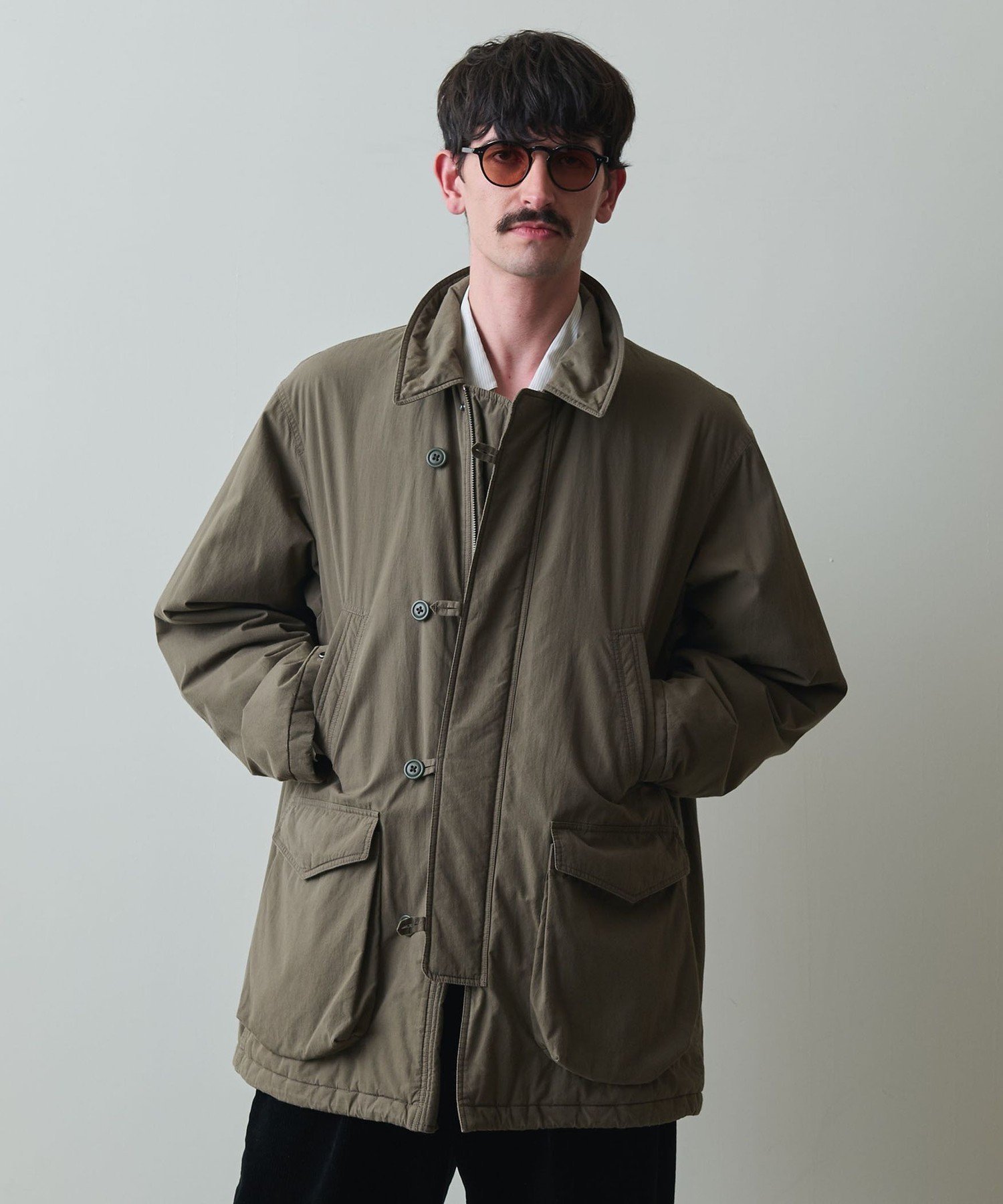 【ビューティ&ユース ユナイテッドアローズ/BEAUTY&YOUTH / UNITED ARROWS / MEN】のSteven Alan バフ ジープ コート インテリア・キッズ・メンズ・レディースファッション・服の通販 founy(ファニー) 　ファッション　Fashion　メンズファッション　MEN　ドローコード　Draw Cord　ポケット　Pocket　ミリタリー　Military　冬　Winter　OLIVE|ID: prp329100004319513 ipo3291000000029965162