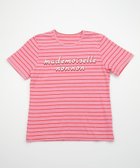 【その他のブランド/Other】の【WEB限定】TOP度詰ボーダー ロゴプリント半袖Tシャツ TOPピンク系|ID: prp329100004320069 ipo3291000000029971880