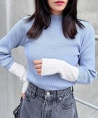 【イング/INGNI】の12G HN配色ニット 人気、トレンドファッション・服の通販 founy(ファニー) ファッション Fashion レディースファッション WOMEN トップス・カットソー Tops/Tshirt ニット Knit Tops 秋 Autumn/Fall シンプル Simple ストレッチ Stretch スラックス Slacks タイトスカート Tight Skirt タートルネック Turtleneck デニム Denim トレンド Trend ハイネック High Neck フェミニン Feminine フレア Flare プリーツ Pleats リブニット Rib Knit ロング Long A/W・秋冬 Aw・Autumn/Winter・Fw・Fall-Winter thumbnail ブルー/オフホワイト|ID: prp329100004320102 ipo3291000000029972161