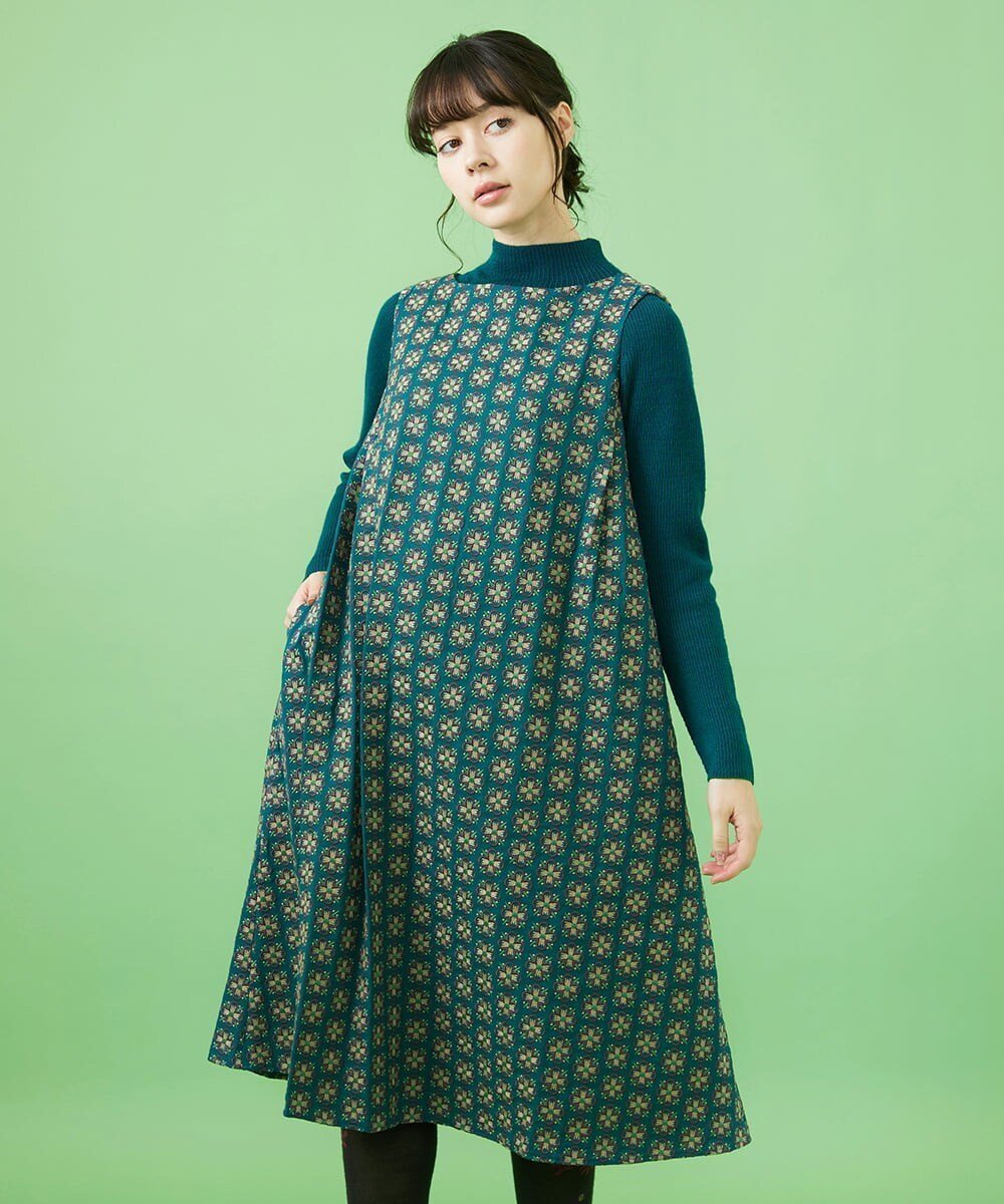 【ホコモモラ/Jocomomola】のRosa salmon フラワー総刺繍ノースリーブワンピース 人気、トレンドファッション・服の通販 founy(ファニー) 　ファッション　Fashion　レディースファッション　WOMEN　ワンピース　Dress　インナー　Inner　オケージョン　Occasion　ジャケット　Jacket　ジョーゼット　Georgette　セットアップ　Set Up　定番　Standard　ノースリーブ　No Sleeve　ハイネック　High Neck　フォーマル　Formal　フラワー　Flower　ポケット　Pocket　リラックス　Relax　ローズ　Rose　ワイド　Wide　おすすめ　Recommend　エレガント 上品　Elegant　 other-1|ID: prp329100004321059 ipo3291000000029979995