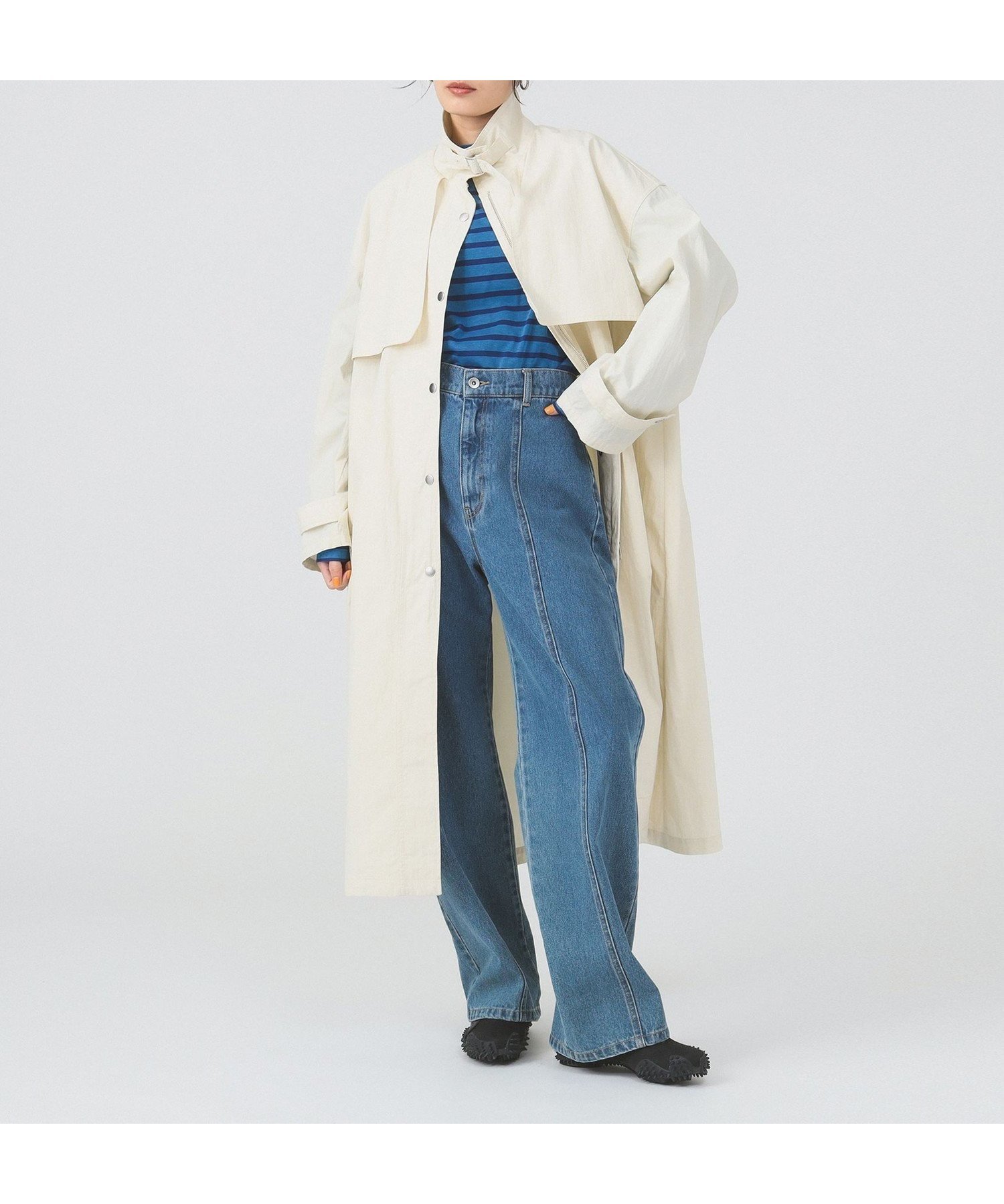 【ビームス ウイメン/BEAMS】のストラップ スタンドカラー コート 人気、トレンドファッション・服の通販 founy(ファニー) 　ファッション　Fashion　レディースファッション　WOMEN　アウター　Coat Outerwear　コート　Coats　おすすめ　Recommend　スタンド　Stand　ラップ　Wrap　ロング　Long　春　Spring　楽ちん　Easy　 other-1|ID: prp329100004321194 ipo3291000000029980898