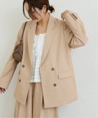 【ジャーナルスタンダード/JOURNAL STANDARD】のFUNCTION サマーオックスジャケット 人気、トレンドファッション・服の通販 founy(ファニー) ファッション Fashion レディースファッション WOMEN アウター Coat Outerwear ジャケット Jackets 2025年 2025 2025春夏・S/S Ss,Spring/Summer,2025 オケージョン Occasion ジャケット Jacket セットアップ Set Up ダブル Double thumbnail ベージュ|ID: prp329100004321202 ipo3291000000030119194