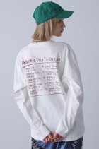 【ローズバッド/ROSE BUD】のプリントロングTシャツ 人気、トレンドファッション・服の通販 founy(ファニー) ファッション Fashion レディースファッション WOMEN トップス・カットソー Tops/Tshirt シャツ/ブラウス Shirts/Blouses ロング / Tシャツ T-Shirts A/W・秋冬 Aw・Autumn/Winter・Fw・Fall-Winter インナー Inner ショート Short デニム Denim プリント Print リラックス Relax ロング Long ワンポイント One Point 春 Spring thumbnail ホワイト|ID: prp329100004321630 ipo3291000000029985170