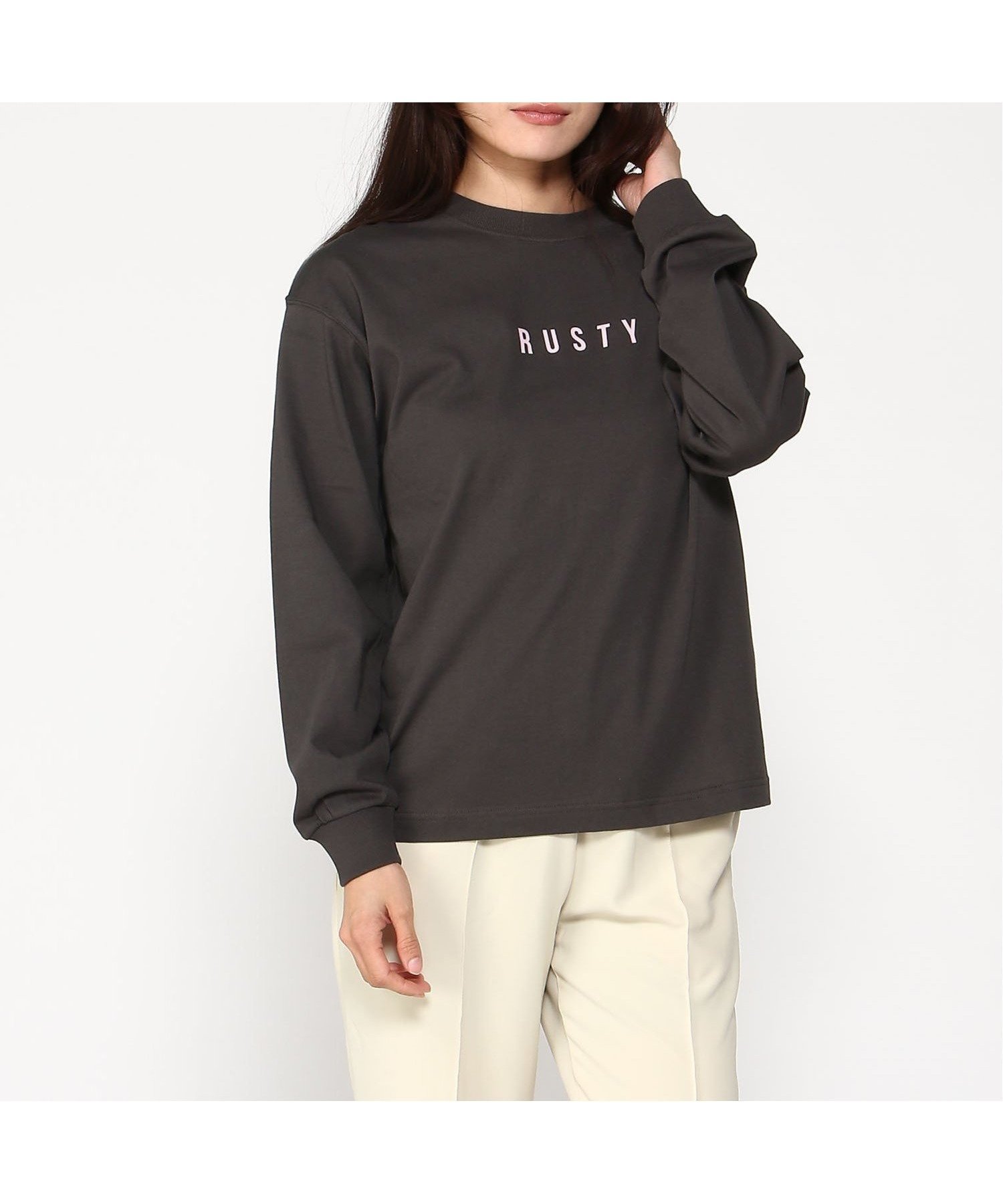 【その他のブランド/Other】のRUSTY/TT ナガソデTシャツ インテリア・キッズ・メンズ・レディースファッション・服の通販 founy(ファニー) 　ファッション　Fashion　レディースファッション　WOMEN　トップス・カットソー　Tops/Tshirt　シャツ/ブラウス　Shirts/Blouses　ロング / Tシャツ　T-Shirts　シンプル　Simple　スリーブ　Sleeve　ロング　Long　CGY|ID: prp329100004321657 ipo3291000000029985319