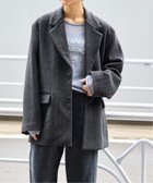 【ジョイントワークス/JOINT WORKS】のウールMIXヘリンボーンテーラージャケット 人気、トレンドファッション・服の通販 founy(ファニー) ファッション Fashion レディースファッション WOMEN アウター Coat Outerwear ジャケット Jackets 2024年 2024 2024-2025秋冬・A/W Aw/Autumn/Winter/Fw/Fall/2024-2025 インナー Inner ショート Short ジャケット Jacket ストライプ Stripe デニム Denim トレンド Trend パーカー Hoodie ワイド Wide 冬 Winter thumbnail グレー|ID: prp329100004322668 ipo3291000000030117353