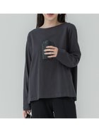 【コカ/COCA】のレギュラーオンスコットンサイドスリットレイヤードTシャツ Charcoal|ID:prp329100004322938