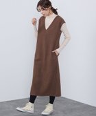 【ビームス ハート/BEAMS HEART】のBEAMS HEART / ボア ジャンパースカート リブタートルニット セット CAMEL×IVORY|ID: prp329100004323409 ipo3291000000029998384