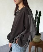 【シェトワ/Chez toi】の裾ドロスト異素材プルオーバー 人気、トレンドファッション・服の通販 founy(ファニー) ファッション Fashion レディースファッション WOMEN トップス・カットソー Tops/Tshirt プルオーバー Pullover おすすめ Recommend ギャザー Gather トレンド Trend フェミニン Feminine ワイド Wide 無地 Plain Color thumbnail チャコールグレー|ID: prp329100004324108 ipo3291000000030003978