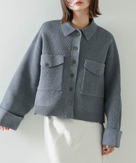 【センスオブプレイス/SENSE OF PLACE by URBAN RESEARCH】のニットショートジャケット 人気、トレンドファッション・服の通販 founy(ファニー) ファッション Fashion レディースファッション WOMEN アウター Coat Outerwear ジャケット Jackets 2025年 2025 2025春夏・S/S Ss,Spring/Summer,2025 S/S・春夏 Ss・Spring/Summer コンパクト Compact ショート Short ジャケット Jacket ポケット Pocket 今季 This Season 夏 Summer 羽織 Haori 軽量 Lightweight |ID:prp329100004324111