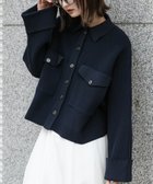 【センスオブプレイス/SENSE OF PLACE by URBAN RESEARCH】のニットショートジャケット 人気、トレンドファッション・服の通販 founy(ファニー) ファッション Fashion レディースファッション WOMEN アウター Coat Outerwear ジャケット Jackets 2025年 2025 2025春夏・S/S Ss,Spring/Summer,2025 S/S・春夏 Ss・Spring/Summer コンパクト Compact ショート Short ジャケット Jacket ポケット Pocket 今季 This Season 夏 Summer 羽織 Haori 軽量 Lightweight thumbnail NAVY|ID: prp329100004324111 ipo3291000000030120761