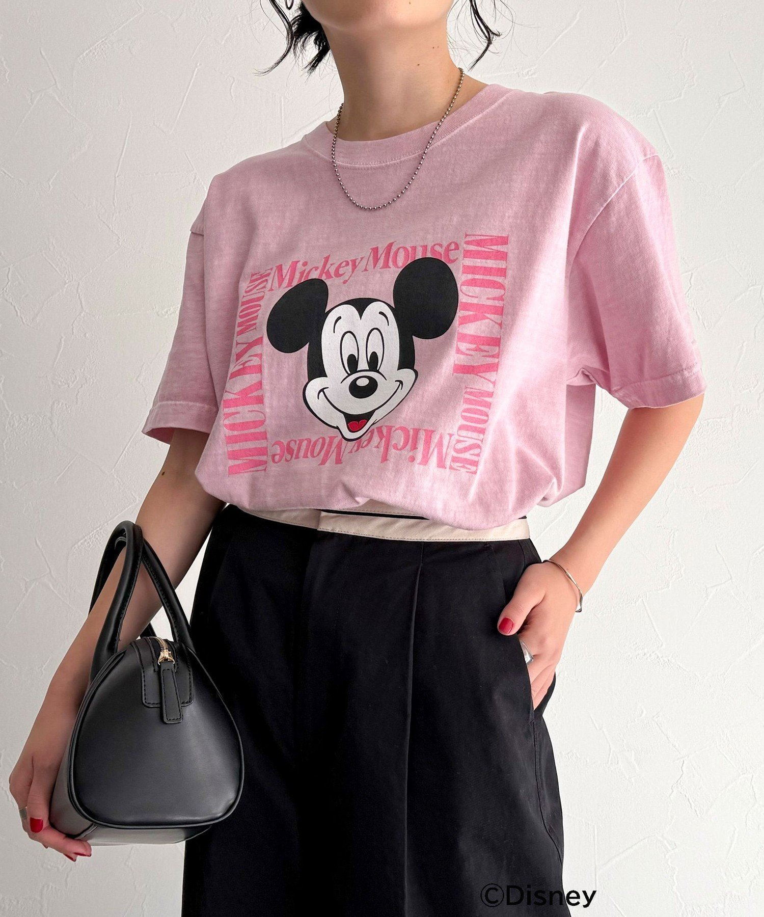 【その他のブランド/Other】の【GOOD ROCK SPEED/グッドロックスピード】Disney Mickey半袖Tシャツ インテリア・キッズ・メンズ・レディースファッション・服の通販 founy(ファニー) 　ファッション　Fashion　レディースファッション　WOMEN　トップス・カットソー　Tops/Tshirt　シャツ/ブラウス　Shirts/Blouses　ロング / Tシャツ　T-Shirts　ウォッシュ　Wash　ヴィンテージ　Vintage　カーディガン　Cardigan　グラフィック　Graphic　ジャケット　Jacket　プリント　Print　ボトム　Bottom　半袖　Short Sleeve　リラックス　Relax　おすすめ　Recommend　2025年　2025　2025春夏・S/S　Ss,Spring/Summer,2025　ピンク|ID: prp329100004324140 ipo3291000000030004239