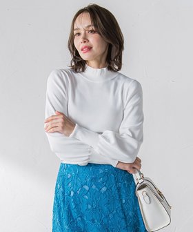 【ビアッジョブルー/Viaggio Blu】のバックパールハイネックニット≪手洗い可能≫ 人気、トレンドファッション・服の通販 founy(ファニー) ファッション Fashion レディースファッション WOMEN トップス・カットソー Tops/Tshirt ニット Knit Tops おすすめ Recommend シンプル Simple セットアップ Set Up パール Pearl フェミニン Feminine ワンポイント One Point |ID:prp329100004324503