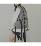 【ルシェル ブルー/LE CIEL BLEU】のテープディティールニットベスト / Tape Detail Knit Vest 人気、トレンドファッション・服の通販 founy(ファニー) ファッション Fashion レディースファッション WOMEN アウター Coat Outerwear トップス・カットソー Tops/Tshirt ニット Knit Tops ベスト/ジレ Gilets/Vests カットソー Cut And Sew クール Cool サスペンダー Suspenders フロント Front ベスト Vest リボン Ribbon 人気 Popularity thumbnail グレー|ID: prp329100004324651 ipo3291000000030008717