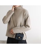 【ピエロ/Pierrot】のウールライクハイネックニット 人気、トレンドファッション・服の通販 founy(ファニー) ファッション Fashion レディースファッション WOMEN トップス・カットソー Tops/Tshirt ニット Knit Tops インナー Inner ハイネック High Neck ベーシック Basic ボトム Bottom ルーズ Loose thumbnail 杢ベージュ|ID: prp329100004324758 ipo3291000000030009397