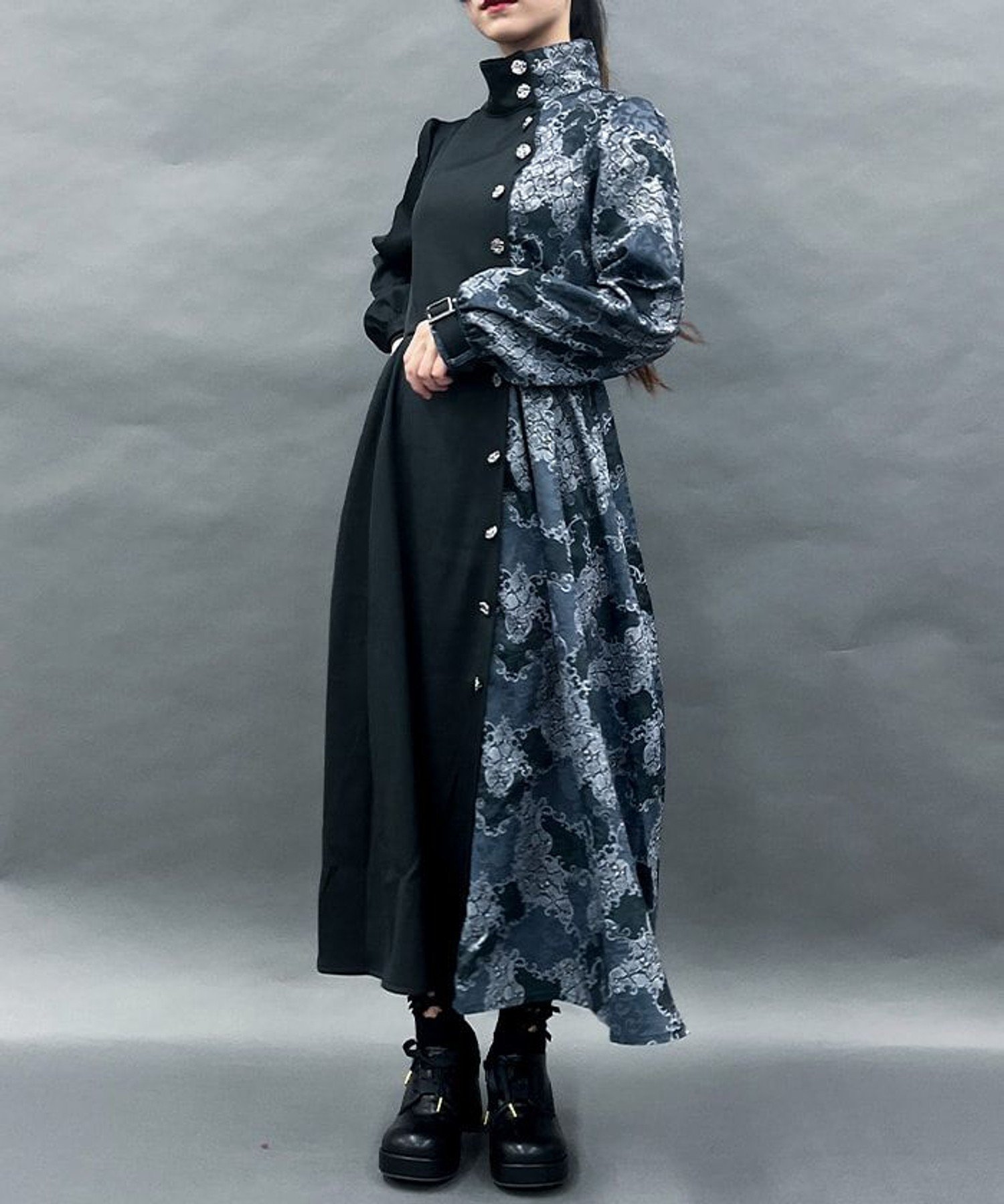 【アクシーズファム/axes femme】のスネークダマスクワンピース 人気、トレンドファッション・服の通販 founy(ファニー) 　ファッション　Fashion　レディースファッション　WOMEN　ワンピース　Dress　おすすめ　Recommend　クール　Cool　ジャカード　Jacquard　プリント　Print　 other-1|ID: prp329100004325203 ipo3291000000030015060