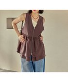 【レプシィム ローリーズファーム/LEPSIM LOWRYS FARM】のギャザーWZIPベスト 人気、トレンドファッション・服の通販 founy(ファニー) ファッション Fashion レディースファッション Fashion for Women アウター Coat / Outerwear Collection トップス・カットソー Cut & Sew Tops ベスト&ジレ / 重ね着スタイル Vests & Gilets おすすめ Recommended / Our Picks ギャザー Gathered, Ruffled ジップ Zip, Zipper トレンド Trend, Trending Now ベスト Vest, Waistcoat ペプラム Peplum, Flared Hem ボトム Bottoms, Lower Wear 今季 This Season, Current Season 春 Spring 秋 Autumn thumbnail ブラウン58|ID: prp329100004325215 ipo3291000000033795098