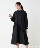 【レリアンプラスハウス/Leilian PLUS HOUSE】の異素材切替フレアワンピース【プラス企画】 人気、トレンドファッション・服の通販 founy(ファニー) ファッション Fashion レディースファッション WOMEN ワンピース Dress アシンメトリー Asymmetry ウォッシャブル Washable ショルダー Shoulder スリーブ Sleeve ドロップ Drop フレア Flare ポケット Pocket ミックス Mix 切替 Switching 春 Spring thumbnail ブラック|ID: prp329100004325633 ipo3291000000030018408