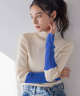 【ローリーズファーム/LOWRYS FARM】 ツートーンニットタートル人気、トレンドファッション・服の通販 founy(ファニー) ファッション Fashion レディースファッション WOMEN トップス・カットソー Tops/Tshirt ニット Knit Tops おすすめ Recommend インナー Inner カーディガン Cardigan ストレッチ Stretch フィット Fit ワイド Wide |ID:prp329100004325679