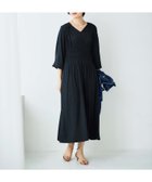 【ルクールブラン/le.coeur blanc】のシャーリングVネックワンピース 人気、トレンドファッション・服の通販 founy(ファニー) ファッション Fashion レディースファッション WOMEN ワンピース Dress おすすめ Recommend インナー Inner オケージョン Occasion シャーリング Shirring ストレート Straight タートル Turtle ヴィンテージ Vintage 羽織 Haori thumbnail ブラック|ID: prp329100004325695 ipo3291000000030018832