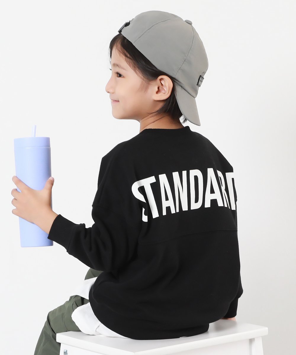 【デビロック/devirock / KIDS】のSTANDARD バックロゴ プリント スウェットトレーナー インテリア・キッズ・メンズ・レディースファッション・服の通販 founy(ファニー) 　ファッション　Fashion　キッズファッション　KIDS　キャップ　Cap　スニーカー　Sneakers　トレーナー　Trainer　人気　Popularity　プリント　Print　おすすめ　Recommend　ブラック|ID: prp329100004326635 ipo3291000000030290190