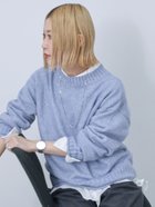 【サマンサモスモス/Samansa Mos2】の【帯電防止】もちもちニットプルオーバー 人気、トレンドファッション・服の通販 founy(ファニー) ファッション Fashion レディースファッション WOMEN トップス・カットソー Tops/Tshirt ニット Knit Tops プルオーバー Pullover シンプル Simple thumbnail ブルー|ID: prp329100004326785 ipo3291000000030526594