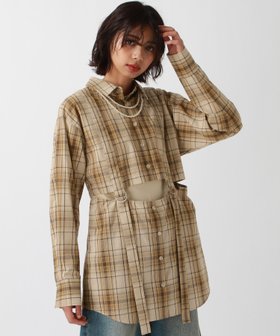 【ページボーイ/PAGEBOY】の2WAYシャツワンピース 人気、トレンドファッション・服の通販 founy(ファニー) ファッション Fashion レディースファッション WOMEN ワンピース Dress シャツワンピース Shirt Dresses ショート Short スリット Slit チェック Check ボトム Bottom ロング Long |ID:prp329100004327079