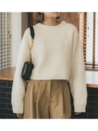 【コカ/COCA】のクロップドロゴニット Ivory|ID:prp329100004327708