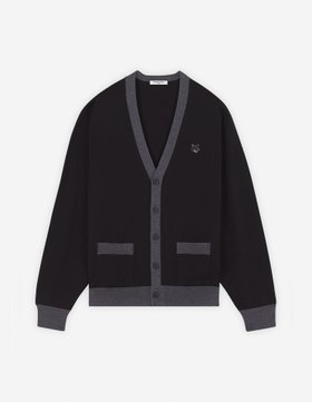 【メゾン キツネ/MAISON KITSUNE / MEN】のBOLD FOX HEAD PATCH BI-COLOR CARDIGAN 人気、トレンドファッション・服の通販 founy(ファニー) ファッション Fashion メンズファッション MEN A/W・秋冬 Aw・Autumn/Winter・Fw・Fall-Winter 冬 Winter カーディガン Cardigan パッチ Patch フィット Fit フロント Front ポケット Pocket レギュラー Regular 長袖 Long Sleeve |ID:prp329100004329033