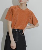 【センスオブプレイス/SENSE OF PLACE by URBAN RESEARCH】のクルーネックラメTシャツ(半袖) ORANGE|ID: prp329100004329069 ipo3291000000030455663