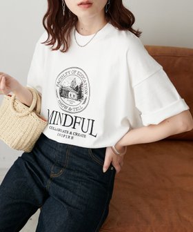 【ディスコート/Discoat】の【WEB限定/ユニセックス】MINDFUL刺繍ロゴT 人気、トレンドファッション・服の通販 founy(ファニー) ファッション Fashion レディースファッション WOMEN サークル Circle プリント Print |ID:prp329100004329081