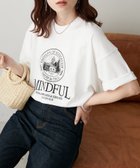 【ディスコート/Discoat】の【WEB限定/ユニセックス】MINDFUL刺繍ロゴT 人気、トレンドファッション・服の通販 founy(ファニー) ファッション Fashion レディースファッション WOMEN サークル Circle プリント Print thumbnail ホワイト|ID: prp329100004329081 ipo3291000000030048109