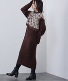 【ビームス ハート/BEAMS HEART】のBEAMS HEART / ジャカードベスト * ワンピース セット 23AW BROWN|ID: prp329100004329239 ipo3291000000030049432