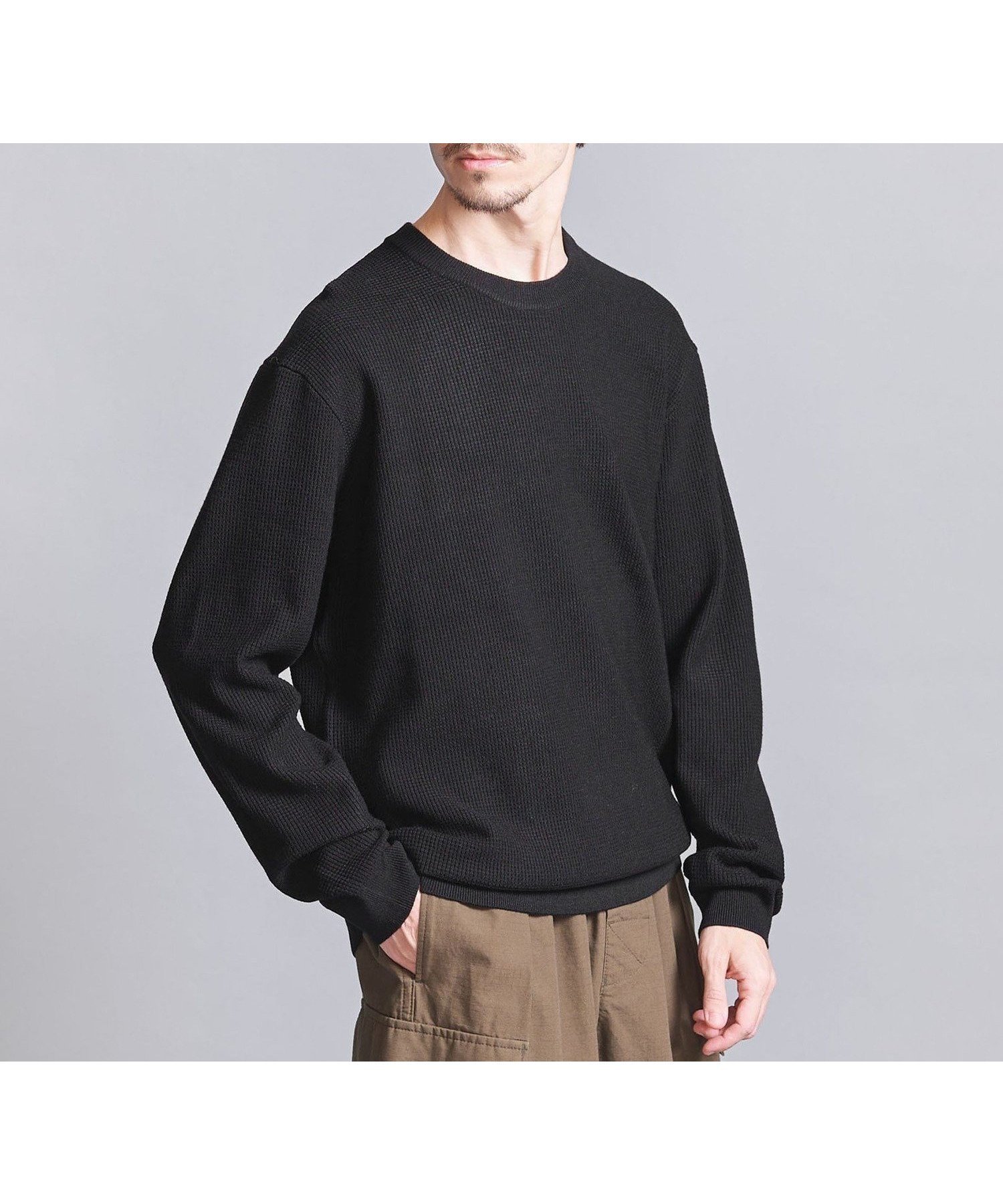 【ビューティ&ユース ユナイテッドアローズ/BEAUTY&YOUTH / UNITED ARROWS / MEN】のウールブレンド クルーネック -ウォッシャブル- インテリア・キッズ・メンズ・レディースファッション・服の通販 founy(ファニー) 　ファッション　Fashion　メンズファッション　MEN　アクリル　Acrylic　ウォッシャブル　Washable　シンプル　Simple　ジャケット　Jacket　スタンダード　Standard　ダウン　Down　トラベル　Travel　トレンド　Trend　ベーシック　Basic　レギュラー　Regular　A/W・秋冬　Aw・Autumn/Winter・Fw・Fall-Winter　おすすめ　Recommend　旅行　Travel　BLACK|ID: prp329100004329240 ipo3291000000030287194