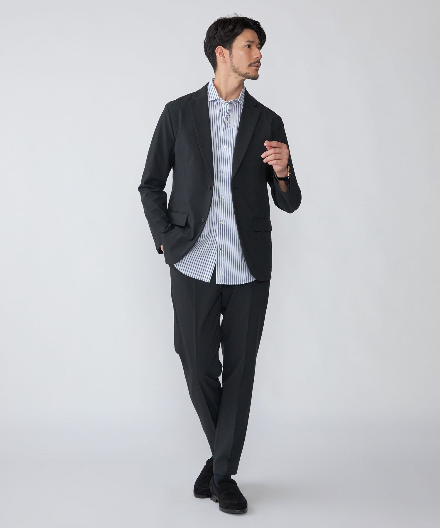 【シップス/SHIPS / MEN】のSHIPS SOLOTEX メランジ 4WAY セットアップ インテリア・キッズ・メンズ・レディースファッション・服の通販 founy(ファニー) 　ファッション　Fashion　メンズファッション　MEN　セットアップ　Setup/Men　ストレッチ　Stretch　スピンドル　Spindle　セットアップ　Set Up　ベーシック　Basic　メランジ　Melange　ブラック|ID: prp329100004329245 ipo3291000000030286997