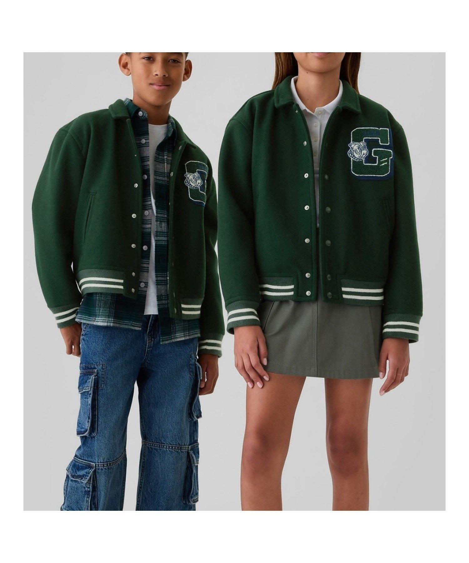 【ギャップ/GAP / KIDS】のバーシティジャケット (キッズ) 人気、トレンドファッション・服の通販 founy(ファニー) 　ファッション　Fashion　キッズファッション　KIDS　フィット　Fit　フロント　Front　リラックス　Relax　長袖　Long Sleeve　 other-1|ID: prp329100004329493 ipo3291000000030290203