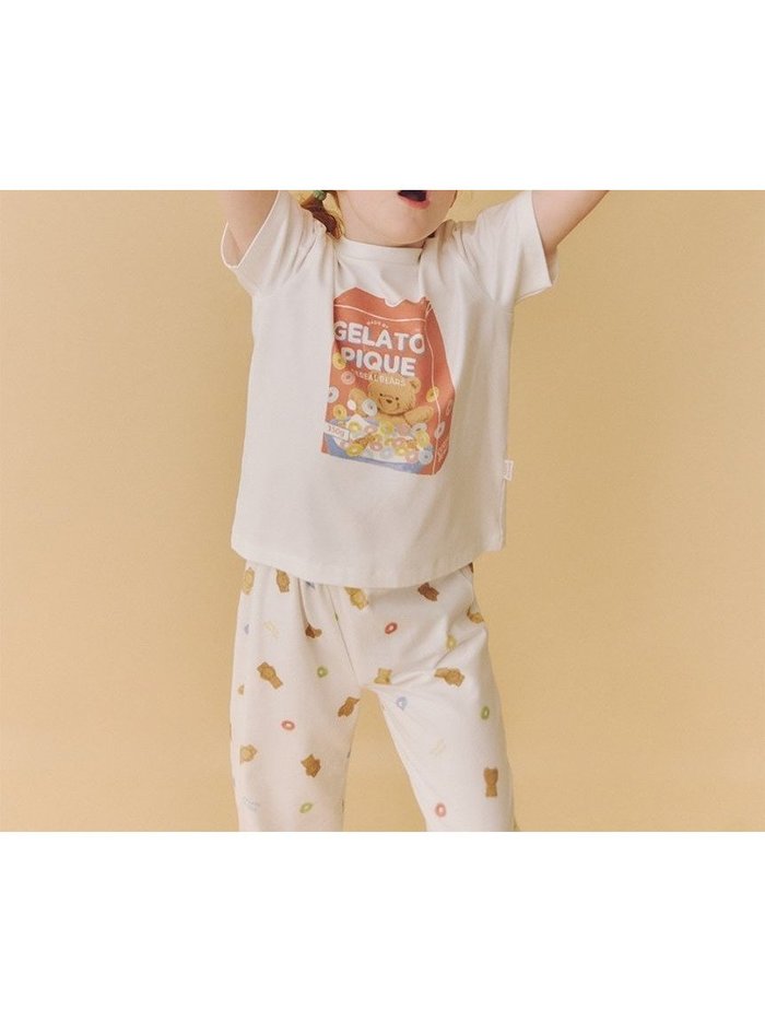 【ジェラート ピケ/gelato pique / KIDS】の【KIDS】シリアルベアワンポイントTシャツ インテリア・キッズ・メンズ・レディースファッション・服の通販 founy(ファニー) https://founy.com/ ファッション Fashion キッズファッション KIDS おすすめ Recommend カラフル Colorful プリント Print ボトム Bottom モチーフ Motif ロング Long ワンポイント One Point |ID: prp329100004329525 ipo3291000000030286515