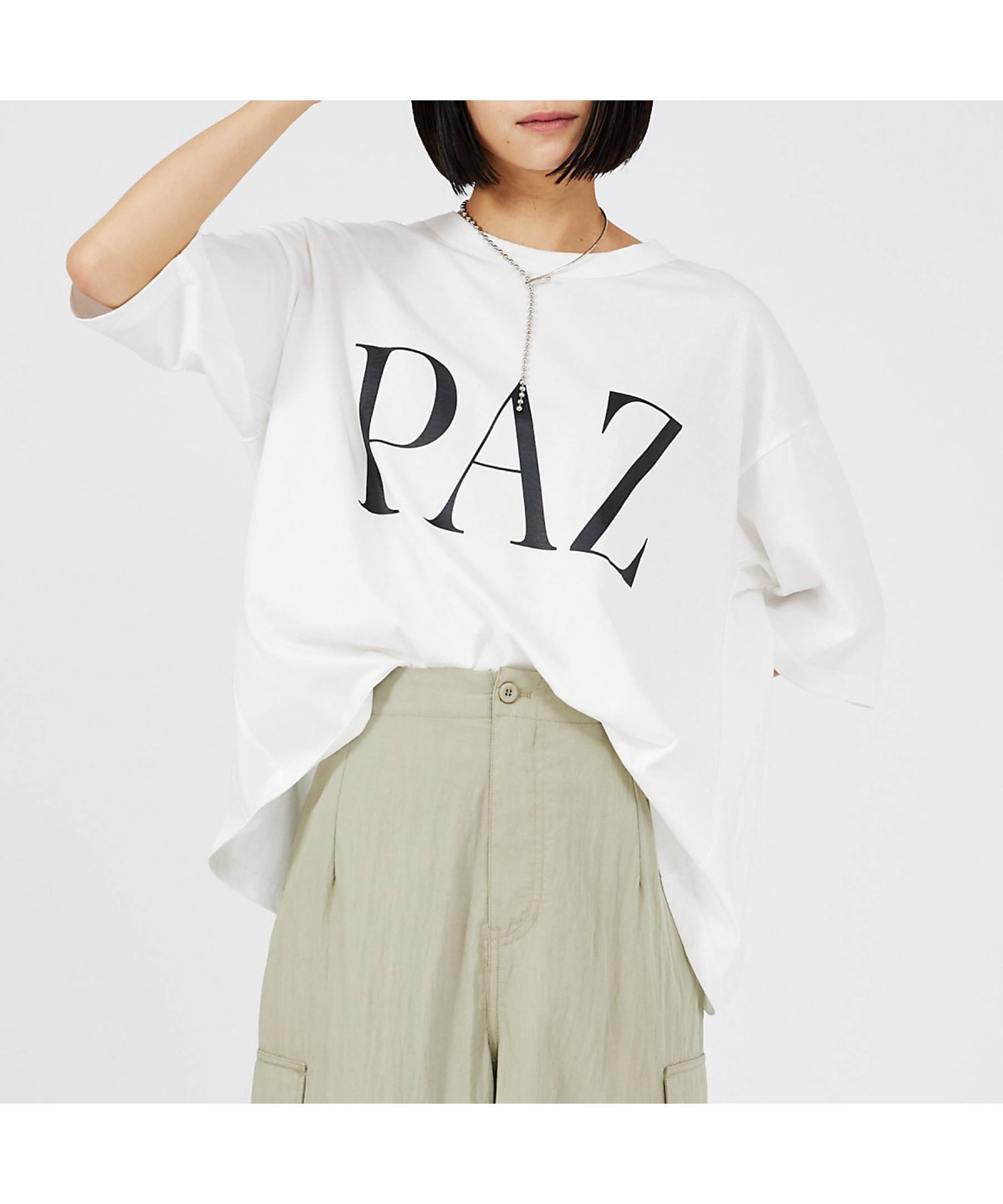 【カリテ/qualite】の【MARGAUX】PAZ/LIFE ロゴTシャツ インテリア・キッズ・メンズ・レディースファッション・服の通販 founy(ファニー) 　ファッション　Fashion　レディースファッション　WOMEN　トップス・カットソー　Tops/Tshirt　シャツ/ブラウス　Shirts/Blouses　ロング / Tシャツ　T-Shirts　フランス　France　夏　Summer　ホワイト|ID: prp329100004329666 ipo3291000000030055254