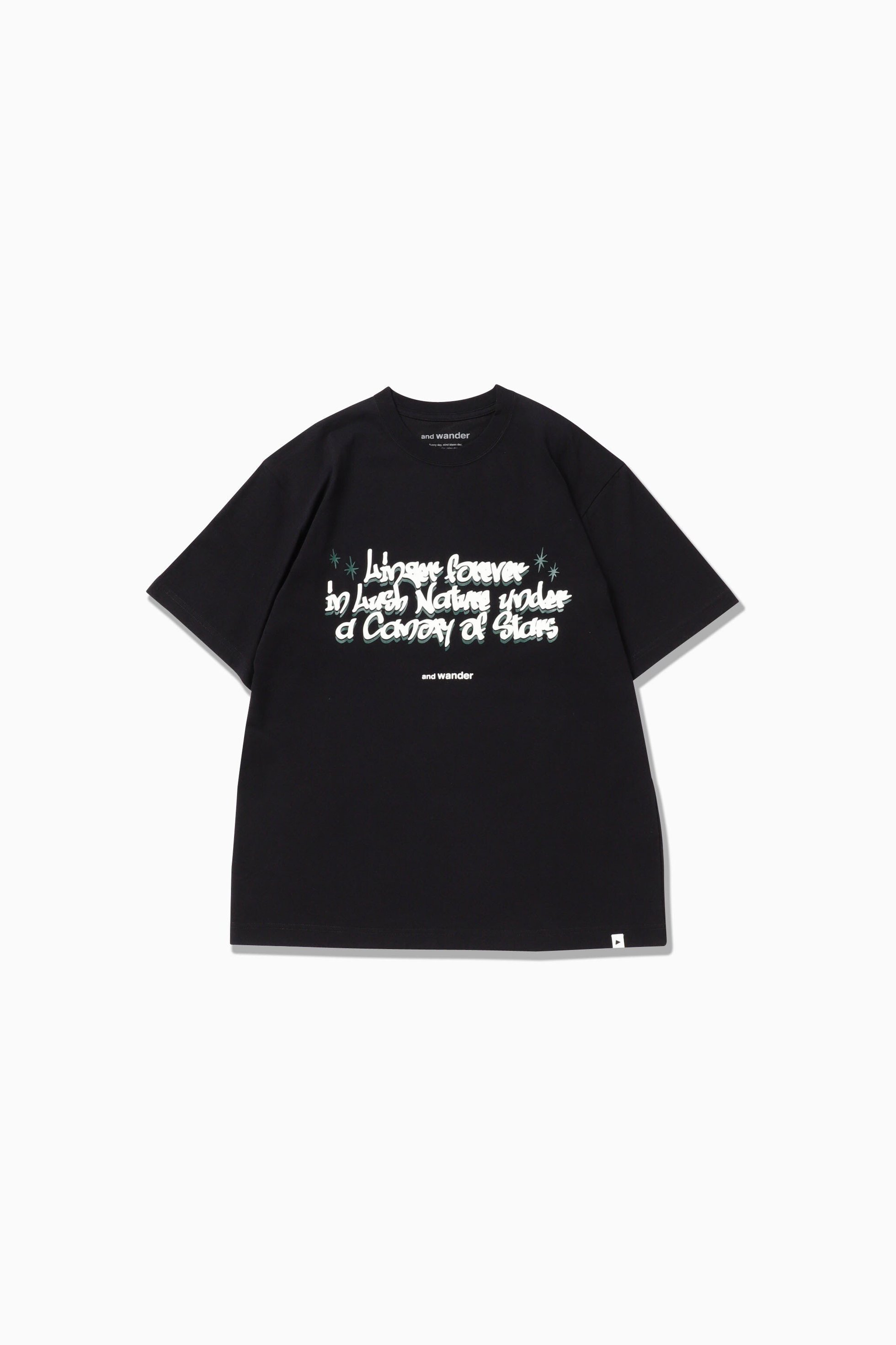 【アンドワンダー/and wander】のgraffiti logo T インテリア・キッズ・メンズ・レディースファッション・服の通販 founy(ファニー) 　ファッション　Fashion　レディースファッション　WOMEN　グラフィック　Graphic　プリント　Print　black|ID: prp329100004329704 ipo3291000000030055610