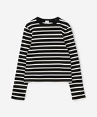 【ビショップ/Bshop】の別注 クルーネック長袖カットソー WOMEN 人気、トレンドファッション・服の通販 founy(ファニー) ファッション Fashion レディースファッション WOMEN トップス・カットソー Tops/Tshirt カットソー Cut and Sewn カットソー Cut And Sew シェイプ Shape シンプル Simple テクスチャー Texture ボーダー Border エレガント 上品 Elegant 別注 Special Order 長袖 Long Sleeve thumbnail BLACK系1|ID: prp329100004329809 ipo3291000000030056403