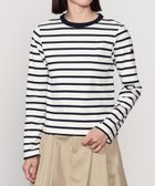 【ビショップ/Bshop】の別注 クルーネック長袖カットソー WOMEN 人気、トレンドファッション・服の通販 founy(ファニー) ファッション Fashion レディースファッション WOMEN トップス・カットソー Tops/Tshirt カットソー Cut and Sewn カットソー Cut And Sew シェイプ Shape シンプル Simple テクスチャー Texture ボーダー Border エレガント 上品 Elegant 別注 Special Order 長袖 Long Sleeve thumbnail ECRU系1|ID: prp329100004329809 ipo3291000000030056405