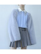 【ファーファー/FURFUR】の2WAYエコファーボレロ 人気、トレンドファッション・服の通販 founy(ファニー) ファッション Fashion レディースファッション WOMEN アウター Coat Outerwear ボレロ Bolero jackets スウェット Sweat ボレロ Bolero ボンディング Bonding リバーシブル Reversible thumbnail SAX[083]|ID: prp329100004329918 ipo3291000000030057482