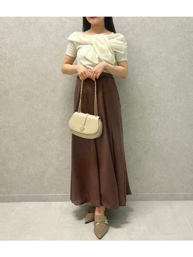 【スナイデル/SNIDEL】 リボンディテールカットトップス人気、トレンドファッション・服の通販 founy(ファニー) ファッション Fashion レディースファッション WOMEN トップス・カットソー Tops/Tshirt ウェーブ Wave オフショル Off Shoulder オーガンジー Organdy 秋 Autumn/Fall カットソー Cut And Sew シアー Sheer ストレート Straight 雑誌 Magazine バランス Balance ボトム Bottom 半袖 Short Sleeve リボン Ribbon おすすめ Recommend 夏 Summer |ID:prp329100004330135