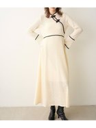 【リリーブラウン/Lily Brown】のレースチャイナワンピース 人気、トレンドファッション・服の通販 founy(ファニー) ファッション Fashion レディースファッション WOMEN ワンピース Dress ストレッチ Stretch パイピング Piping フロント Front リボン Ribbon レース Race ヴィンテージ Vintage エレガント 上品 Elegant thumbnail IVR[003]|ID: prp329100004330147 ipo3291000000030059475