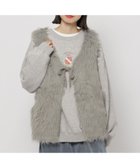 【ニコアンド/niko and】のシャギーリボンベスト 人気、トレンドファッション・服の通販 founy(ファニー) ファッション Fashion レディースファッション WOMEN アウター Coat Outerwear トップス・カットソー Tops/Tshirt ベスト/ジレ Gilets/Vests おすすめ Recommend エレガント 上品 Elegant スウェット Sweat バランス Balance ベスト Vest リボン Ribbon A/W・秋冬 Aw・Autumn/Winter・Fw・Fall-Winter thumbnail グレー15|ID: prp329100004330466 ipo3291000000030123533