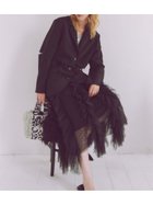 【ファーファー/FURFUR】のチュールフリルスカート 人気、トレンドファッション・服の通販 founy(ファニー) ファッション Fashion レディースファッション WOMEN スカート Skirt なめらか Smooth ギャザー Gather シアー Sheer チュール Tulle フリル Frills thumbnail BLK[009]|ID: prp329100004330611 ipo3291000000030063774