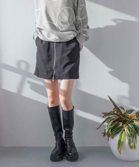 【ローリーズファーム/LOWRYS FARM】 ウールライクZIPミニスカート人気、トレンドファッション・服の通販 founy(ファニー) ファッション Fashion レディースファッション WOMEN スカート Skirt ミニスカート Mini Skirts おすすめ Recommend ベーシック Basic ミニスカート Mini Skirt 台形 Trapezoid |ID:prp329100004330648