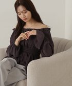 【プロポーション ボディドレッシング/PROPORTION BODY DRESSING】の楊柳ギャザーオフショルブラウス 24AW 人気、トレンドファッション・服の通販 founy(ファニー) ファッション Fashion レディースファッション WOMEN トップス・カットソー Tops/Tshirt シャツ/ブラウス Shirts/Blouses 2024年 2024 2024-2025秋冬・A/W Aw/Autumn/Winter/Fw/Fall/2024-2025 オフショル Off Shoulder シアー Sheer シャーリング Shirring スリーブ Sleeve フィット Fit フェミニン Feminine thumbnail チャコール2|ID: prp329100004330912 ipo3291000000030497243